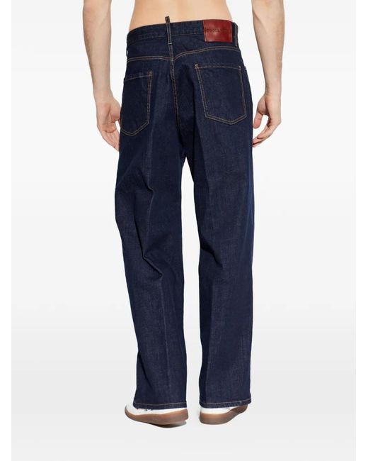 DSquared² Blue Logo-Detail Jeans for men