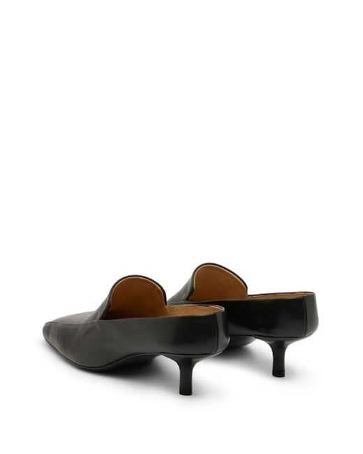 Marsèll Black Spazzola Brushed-Leather Mules