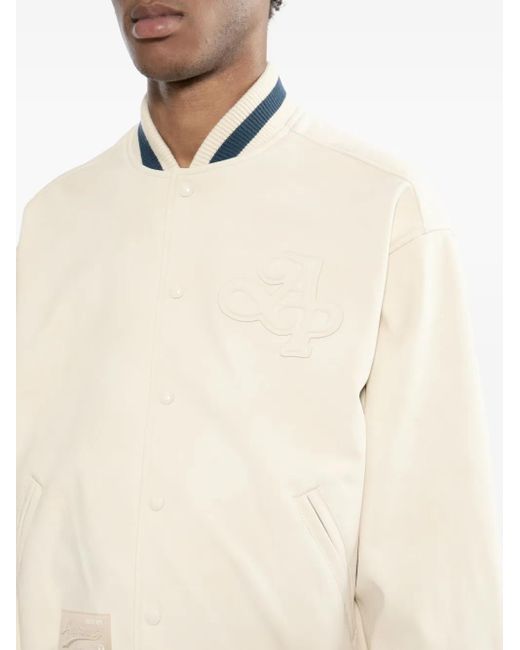 Aape By A Bathing Ape Natural Logo-Embossed Jacket for men