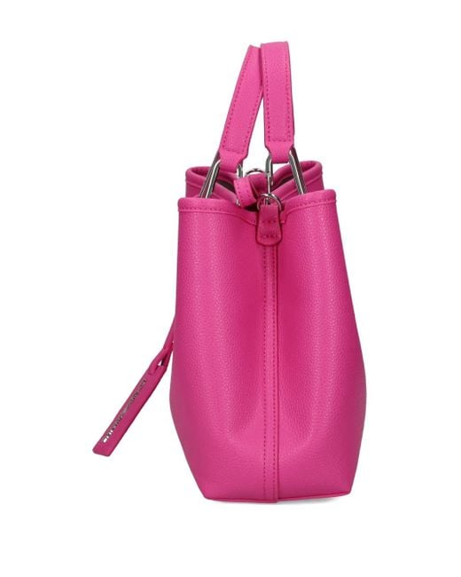 Emporio Armani Pink Small Myea Double-Handle Tote Bag