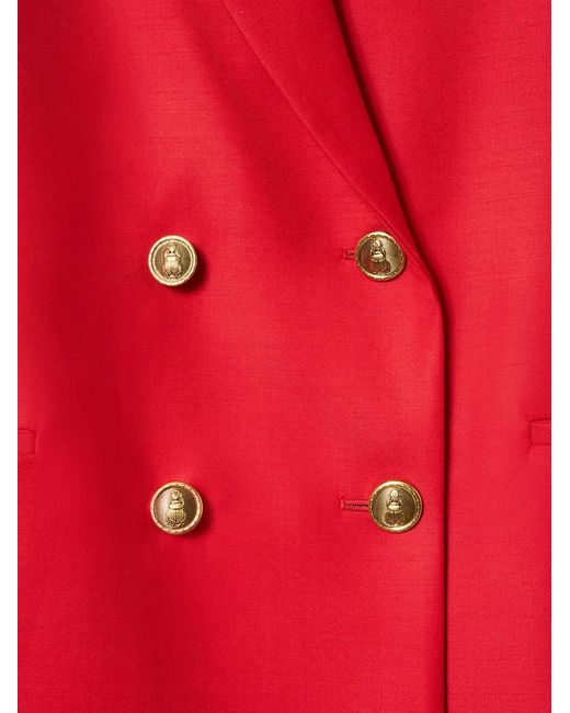 LaDoubleJ Red Double-Breasted Blazer