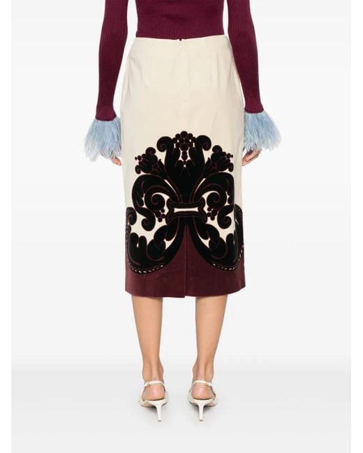 LaDoubleJ Black Velvet Pencil Skirt