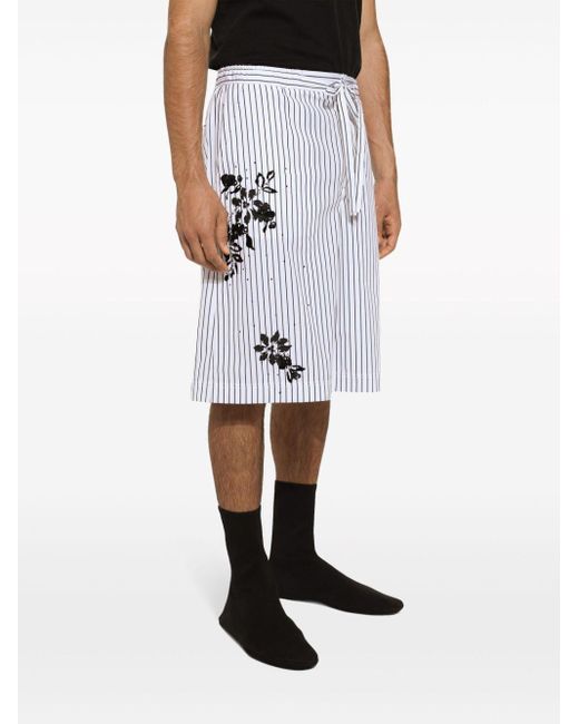 Dolce & Gabbana Bermuda Shorts in het White voor heren