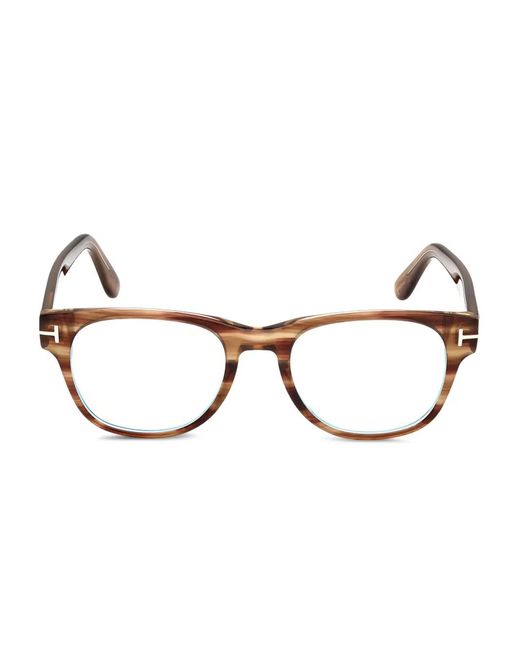 Tom Ford Brown Square-Frame Glasses for men