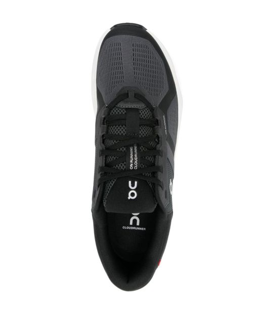 On Shoes Cloudrunner Mesh-Sneakers in Black für Herren