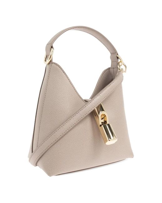 Furla Natural Mini Iride Leather Tote Bag