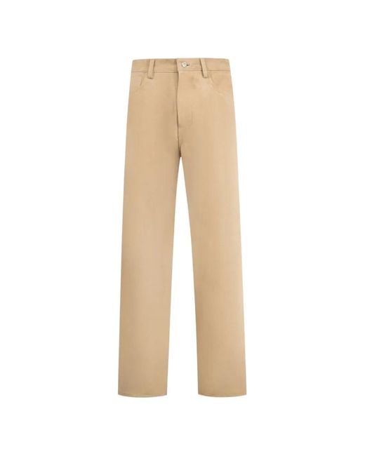 NAHMIAS Natural Suede Trousers for men