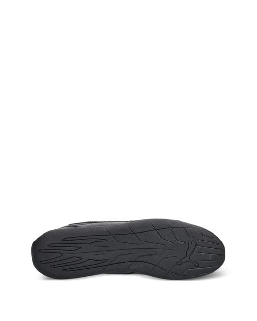 PUMA Black Replicatch Logo-Print Sneakers for men