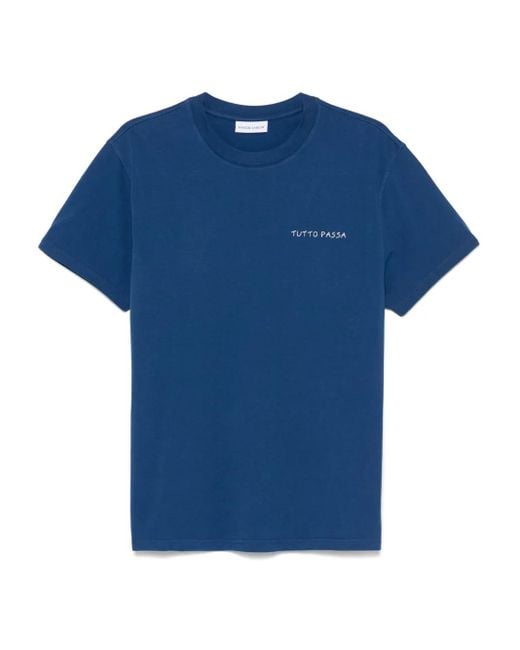 メンズ Maison Labiche Tutto Passa Popincourt Tシャツ Blue