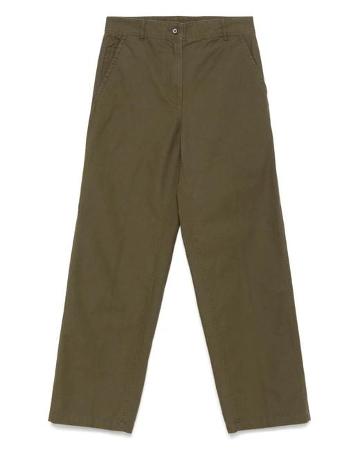 Aspesi Green Canvas Trousers