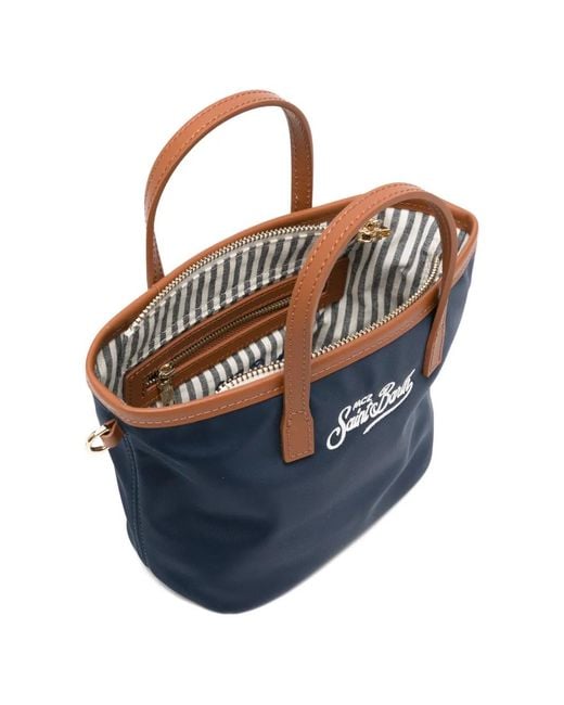 Mc2 Saint Barth Blue Mini City Tote Bag