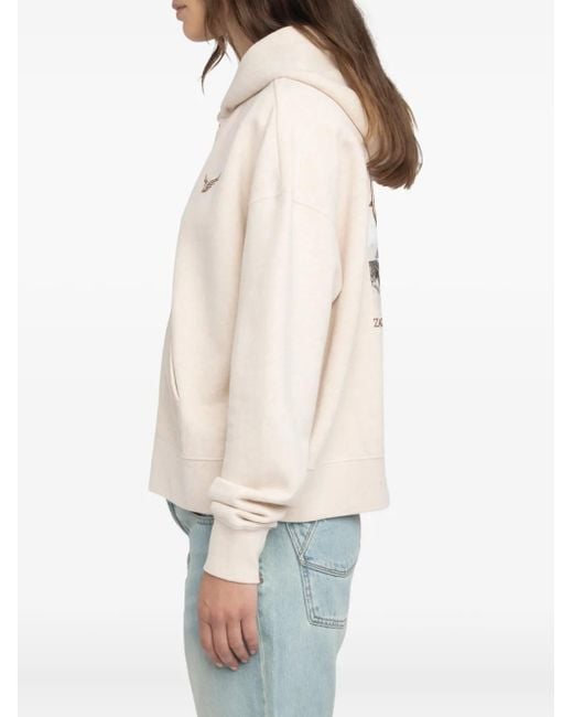 Zadig & Voltaire レディース ホワイト ジップアップ パーカー 【公式 