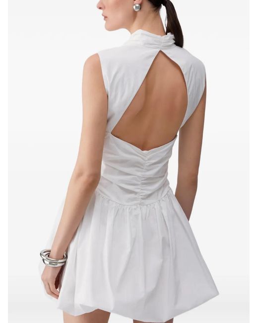 Liu Jo White Short Dress With Cut-Out Detail