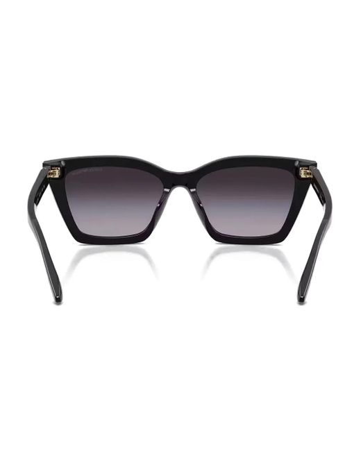 Emporio Armani Black Cat-Eye Sunglasses