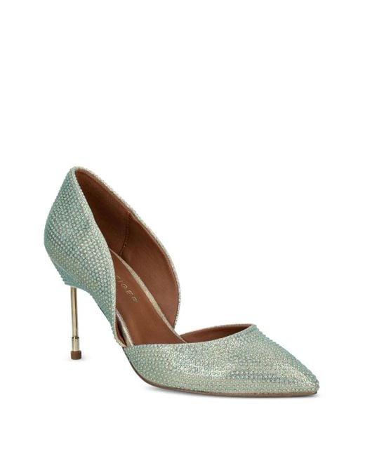 Kurt Geiger Metallic 90Mm Crystal-Embellished Pointed-Toe Pumps