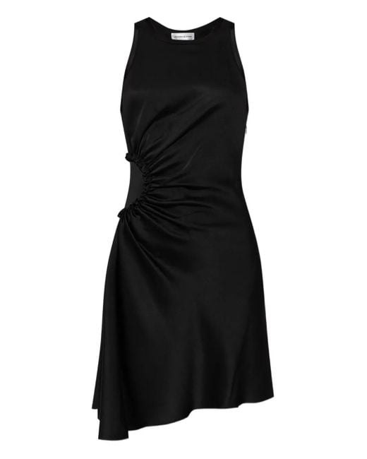 Victoria Beckham Black Ruched Mini Dress