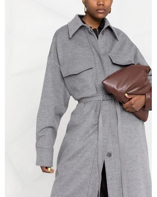 Stella McCartney Gray Linda Wool Coat