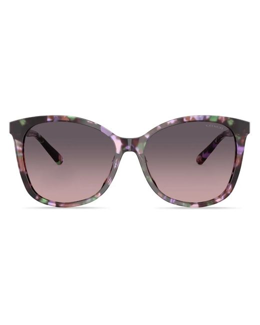 COACH Brown Abstract-Pattern Sunglasses