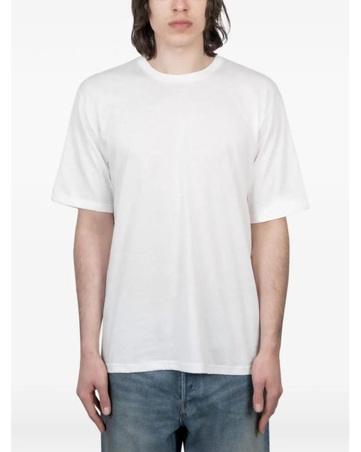 stein White Crew-Neck Short-Sleeve T-Shirt for men