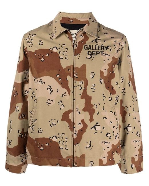 GALLERY DEPT. Cotton Montecito Logo-print Shirt Jacket in Brown for Men ...