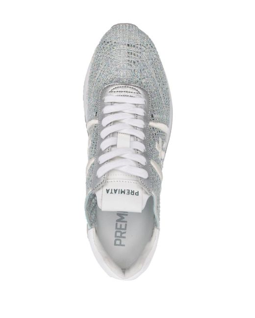 Premiata Conny Gebreide Sneakers in het White