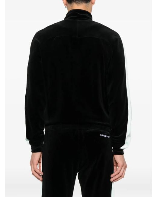 Casablanca Black Panelled Zip-Up Sport Jacket for men