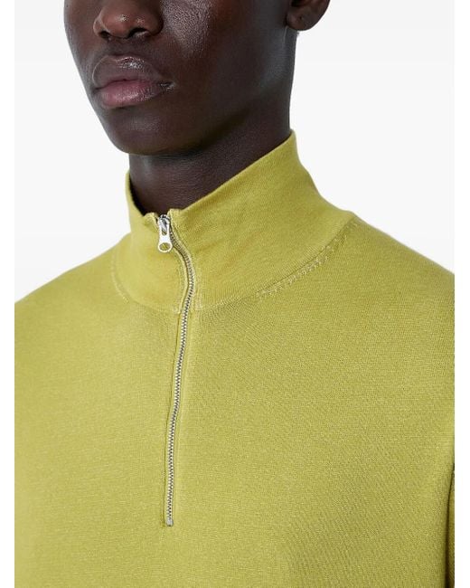Pull À Col Montant Zippé C P Company pour homme en coloris Green