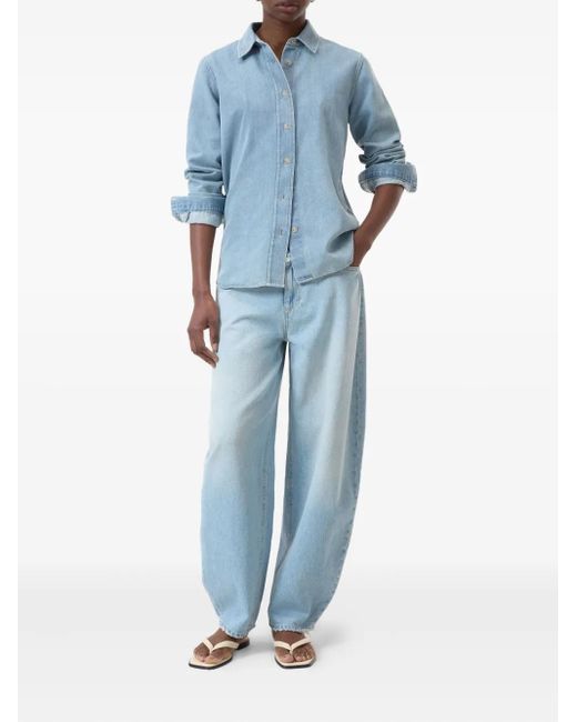 Closed Denim Shirt in Blue | Lyst
