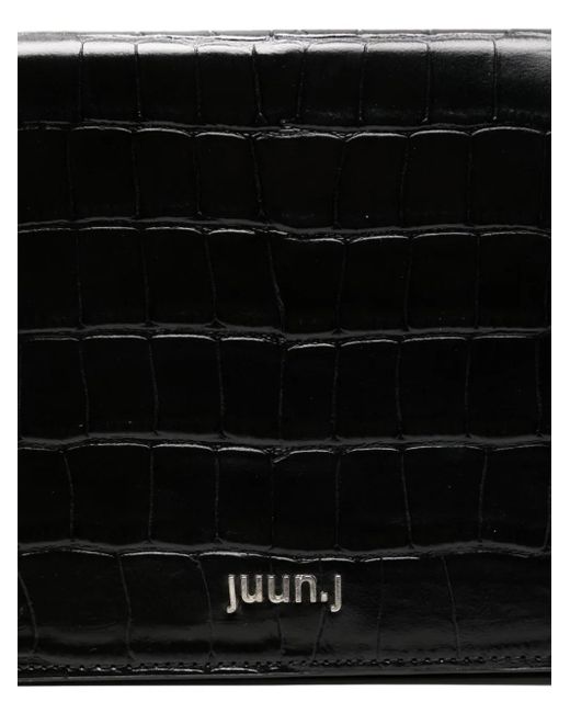 Juun.J レザー ベルトバッグ Black