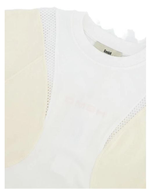 GmbH White Robin Patchwork T-Shirt