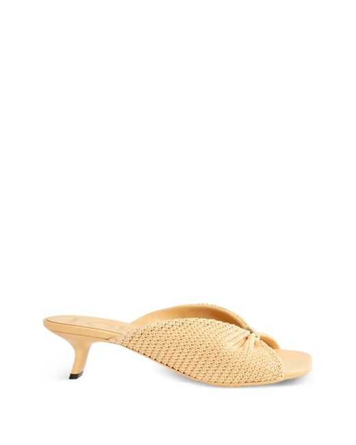 Loewe Natural Raffia-Effect Sandals