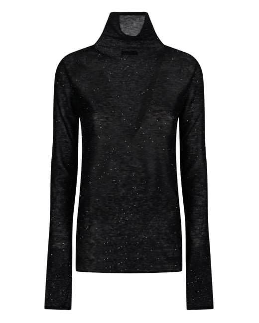Pinko タートルネック トップ Black
