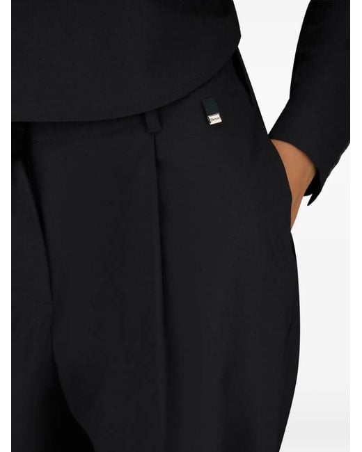 Herno Blue Pressed Creases Trousers