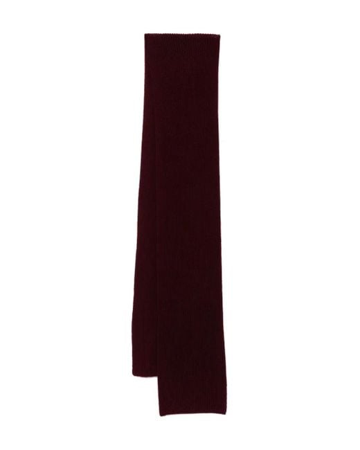 N.Peal Cashmere リブ スカーフ Purple