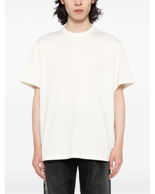 Camiseta con estampado floral Wooyoungmi de hombre de color White