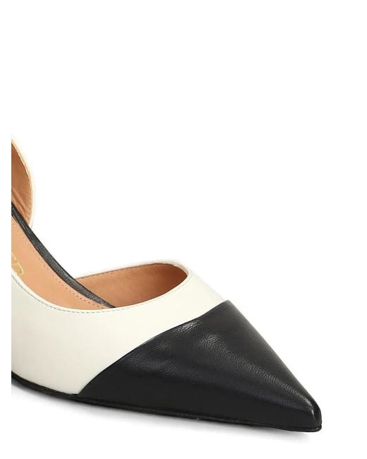 The Seller Metallic Two-Tone Pointed-Toe Pumps