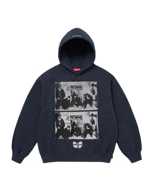 Supreme Blue X Wu-Tang Clan Graphic-Print Hoodie for men