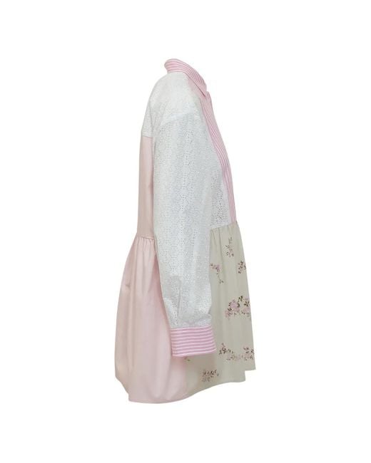 MSGM Gestreepte Top in het Pink