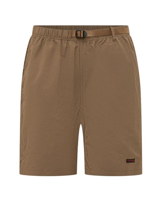 Gramicci Brown Logo Patch Cargo Shorts for men