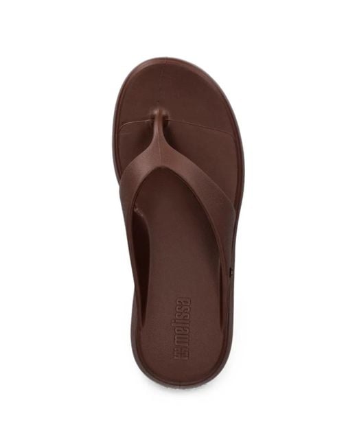 Melissa Brown Platform Flip-Flops