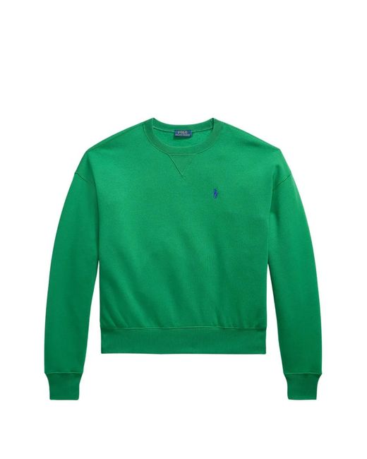 Polo Ralph Lauren Green Logo-Detail Sweatshirt