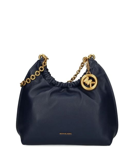 MICHAEL Michael Kors Blue Chain-Strap Shoulder Bag