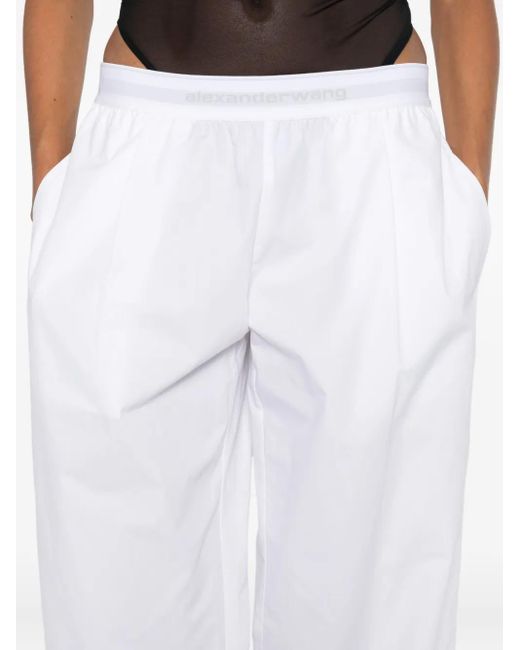 Alexander Wang White Cropped Trousers