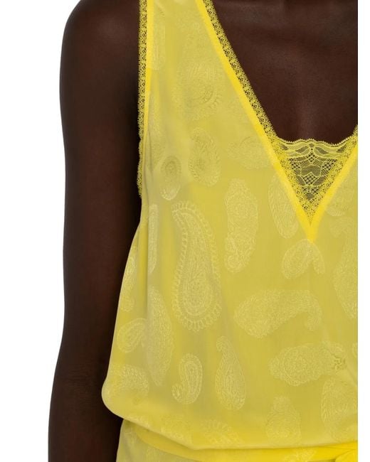 Zadig & Voltaire Yellow Paisley-Pattern V-Neck Dress