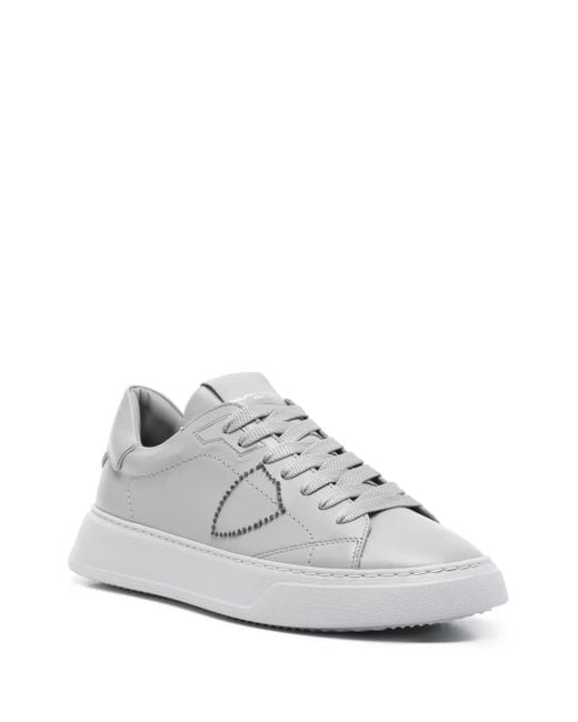 Philippe Model White Temple Sneakers for men