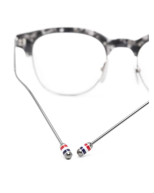Thom Browne White Browline Glasses