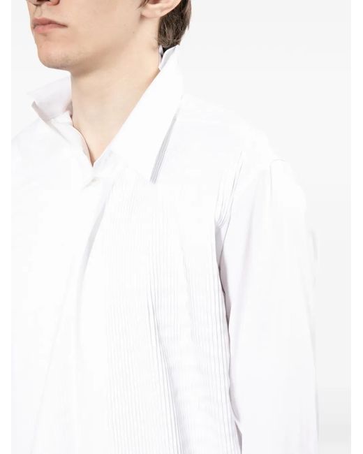Junya Watanabe White Long-Detail Shirt for men