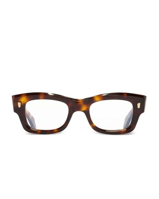 Cutler & Gross Brown Tortoiseshell-Effect Glasses for men