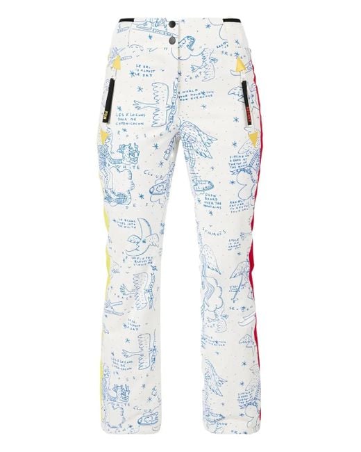 Rossignol Blue X Jcc Graphic-Pattern Side-Stripe Trousers
