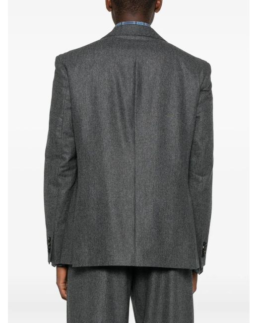 Blazer De Lana Con Botones LC23 de hombre de color Gray